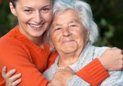Woman and grandmother